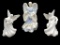 (3) Porcelain Angel Figurines
