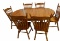 Pedestal Table w/6 Chairs by Cocharne Furniture