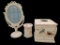 Iron Vanity Mirror, Ceramic Tissue Box, Ceramic