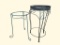 (2) Metal Plant Stands 19”, 25”
