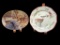 (2) Deer Themed Decorative Plates, Including