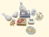 Assorted Animals and Birds, Trinket Dishes, Etc
