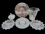 Assorted Glass: Early American Prescut, 3-Toed