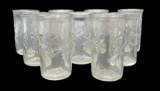 (9) Vintage Jelly Jar Juice Glasses
