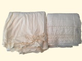 (2) Queen Size Lace Bedskirts
