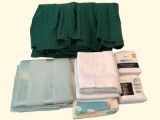 Assorted Linens: Full size bedskirt, pillow