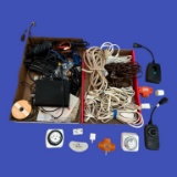 Large Assortment of Cords, Plugs, and Electronic