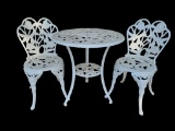 Wrought Iron Table & 2 Chairs