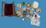 Assorted Knitting, Sewing, and Crochet Craft Items