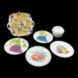Assorted Fruit Themed China, Including Royal