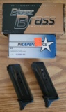 (2) Partial Boxes 9mm Cartridges & (2) SR9