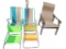 Assorted Pool, Patio, and Beach Chairs, Beach