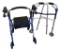 Walker with Wheels and Storage Compartment/Seat