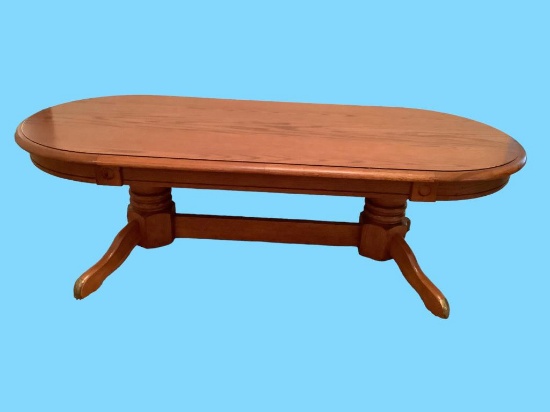 Oval Coffee Table--53" x 23", 17" High