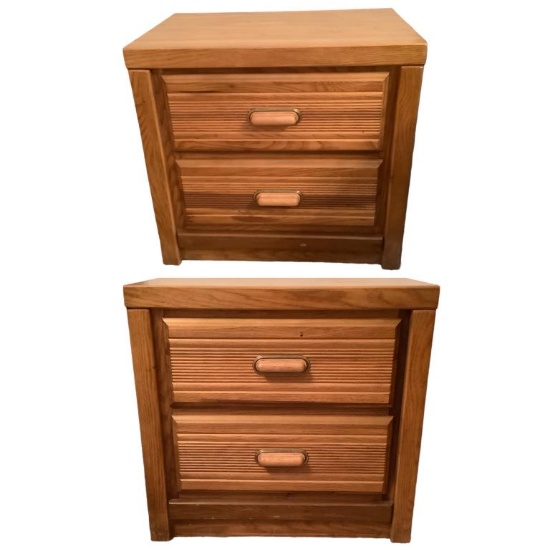 (2) Two-Drawer Night Stands--23 1/2" x 15", 22"