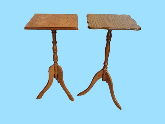 (2) 3-Legged Tables-12" Square, 23" High