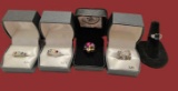 (5) Fashion Rings, Sizes 6 and 7