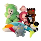(7) Assorted Stuffed Animals and Dog Toys