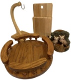 Assorted Wooden Kitchen Decorative Items, etc.:
