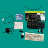 Assorted Keyboards and Computer Mice With Mouse
