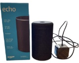 Amazon Echo with Charging Cord and Original Box.