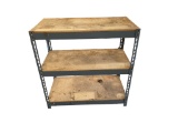 3-Shelf Steel Supported Shop Table--37