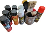 Spray Cans of Marking Paint, Foaming Glass