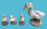 (4) Concrete Duck Yard Ornaments