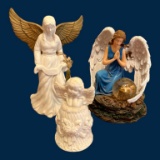 Assorted Angel Decorations: Music Box, Figurine,