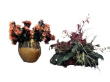 (2) Artificial Flower Arrangements