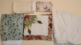 (2) King Bedskirts, (2) Quilted Shams & Assorted