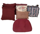 Assorted Pillows and Seat Cushions