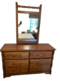 Dresser with Mirror--Dresser is 56