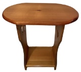 Oval End Table - 19 1/2” X 11”, 22” High