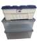 (3) Plastic Storage Totes with Lids