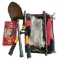 Camping Shovel, Clippers, Tent Stakes, Wide Load