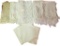 (6) Linen/Lace Napkins, (3) Runners, Throw