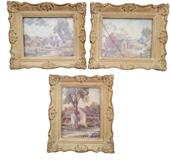 (3) Mini Framed Pictures