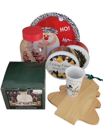 Pfaltzgraff Snow Village Tea Light & Assorted