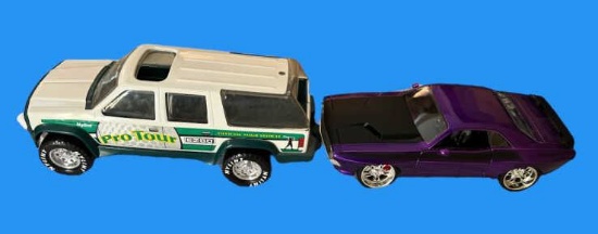 Dodge Challenger Die-Cast Car and Nylint SUV, 1994