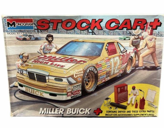 Monogram 1/24 Model Kit Stock Car + Miller Buick