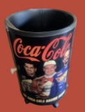 Vintage NASCAR Coca-Cola Iceman Barrel Cooler on