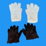 (2) Sets of Children’s Gloves-(1) Leather and (