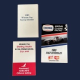 (3) 1987 and 1989 Winston Cup Racing Schedules