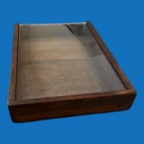 Wooden and Plastic Display Case-18.5” x 13”, 2