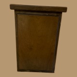 Wooden End Table With Single Cabinet-13.5” x