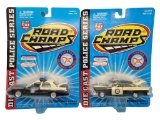 (2) Road Champs Diecast Police Series 1:43