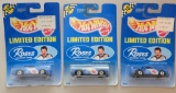 (3) 1991 Carded Hotwheels Limited Edition Rose's