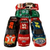 (5)  Assembled Model NASCAR Cars from Kits