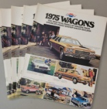 (5) 1975 Chevrolet Wagons Brochures